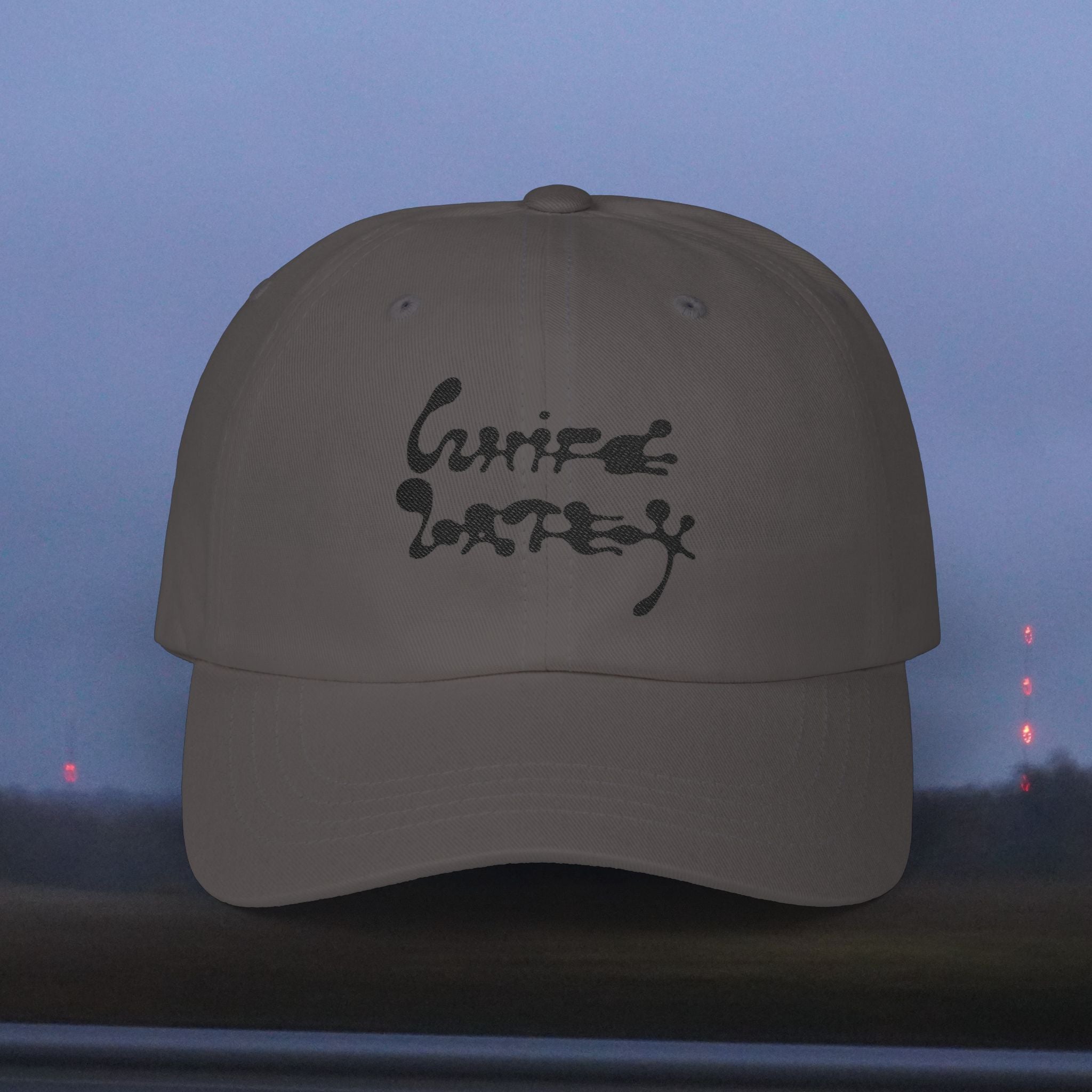 "White Latex" Dad Cap