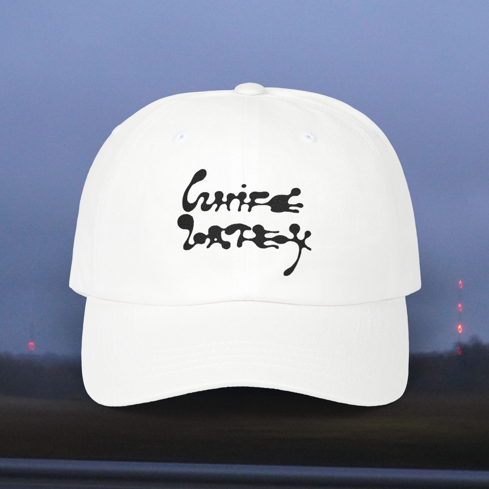 "White Latex" Dad Cap
